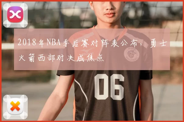 2018年NBA季后赛对阵表公布,勇士火箭西部对决成焦点