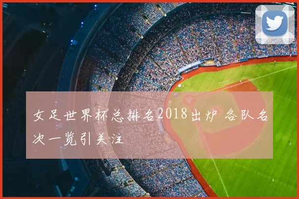 女足世界杯总排名2018出炉 各队名次一览引关注