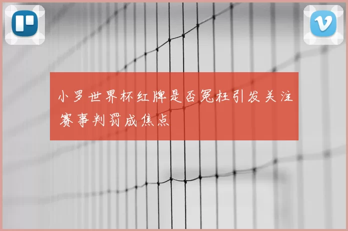 小罗世界杯红牌是否冤枉引发关注 赛事判罚成焦点