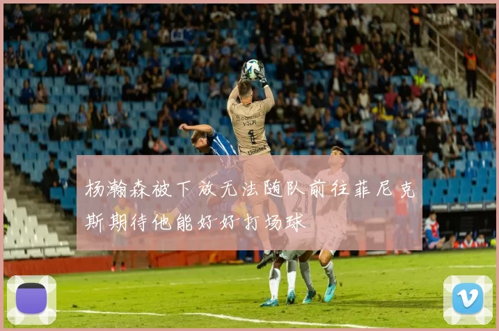 杨瀚森被下放无法随队前往菲尼克斯期待他能好好打场球